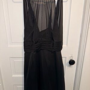 Black Sheer-Accent Women’s Dress